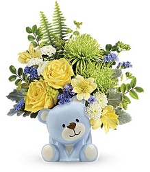 Joyful Blue Bear Bouquet 